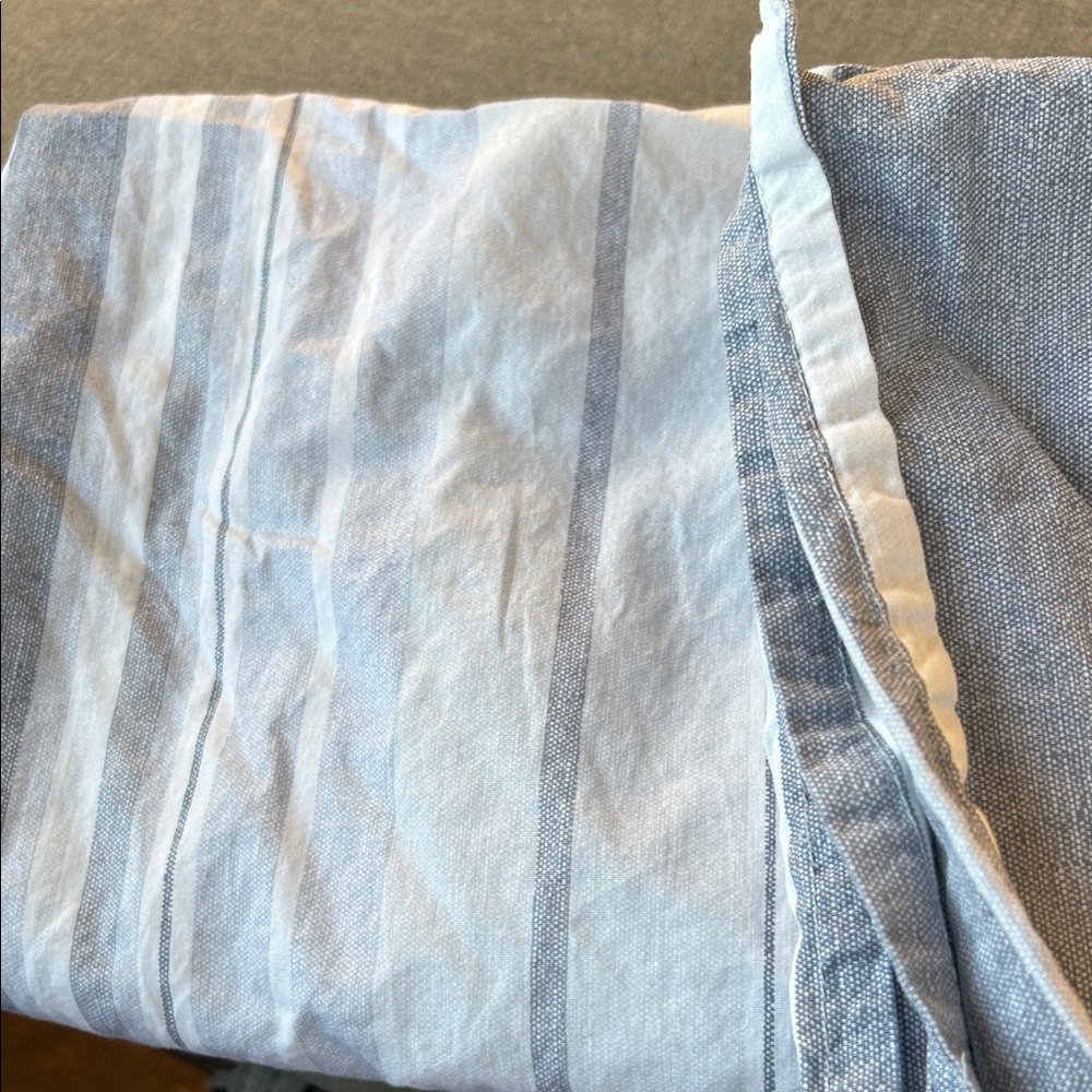 Tommy Hilfiger Blue and White Striped Fabric